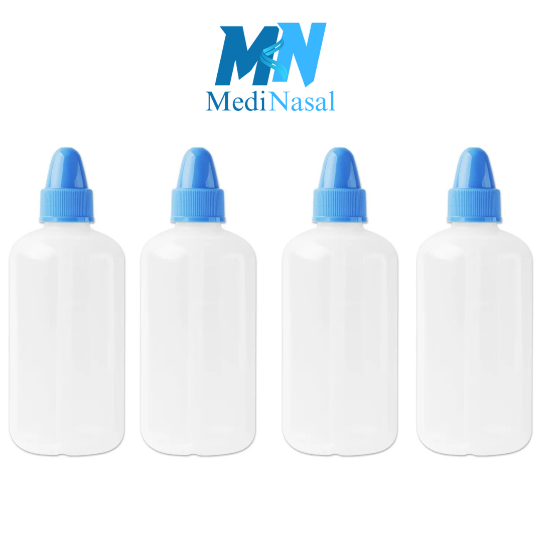 4 Botellas de lavado nasal y 60 Sobres de enjuague nasal