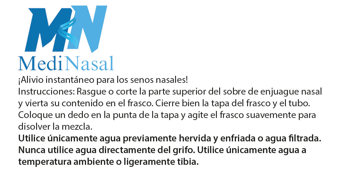 1 Botella de lavado e irrigación nasal. 250ML
