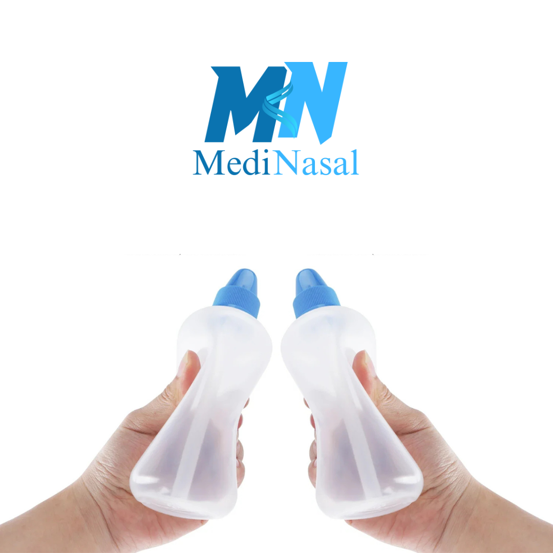 2 Botellas de lavado e irrigación nasal. 250ML