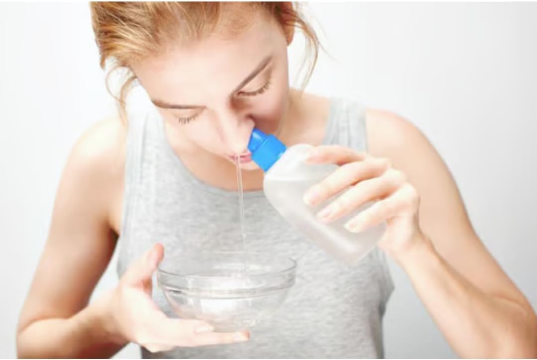 1 Botella de lavado nasal y 30 Sobres de enjuague nasal